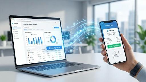 Planilla electrónica automatizada MiBoleta - Integración con PLAME/T-Registro SUNAT y firmas digitales móviles
